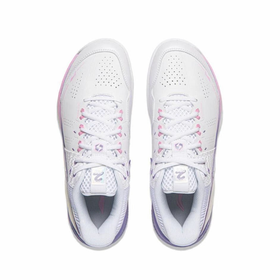 Li-Ning Thunder 2 Pro Badminton Shoes - Standard White/Brick Pink