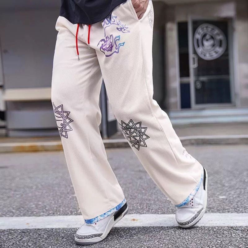 Bohemian style sports casual sweatpants