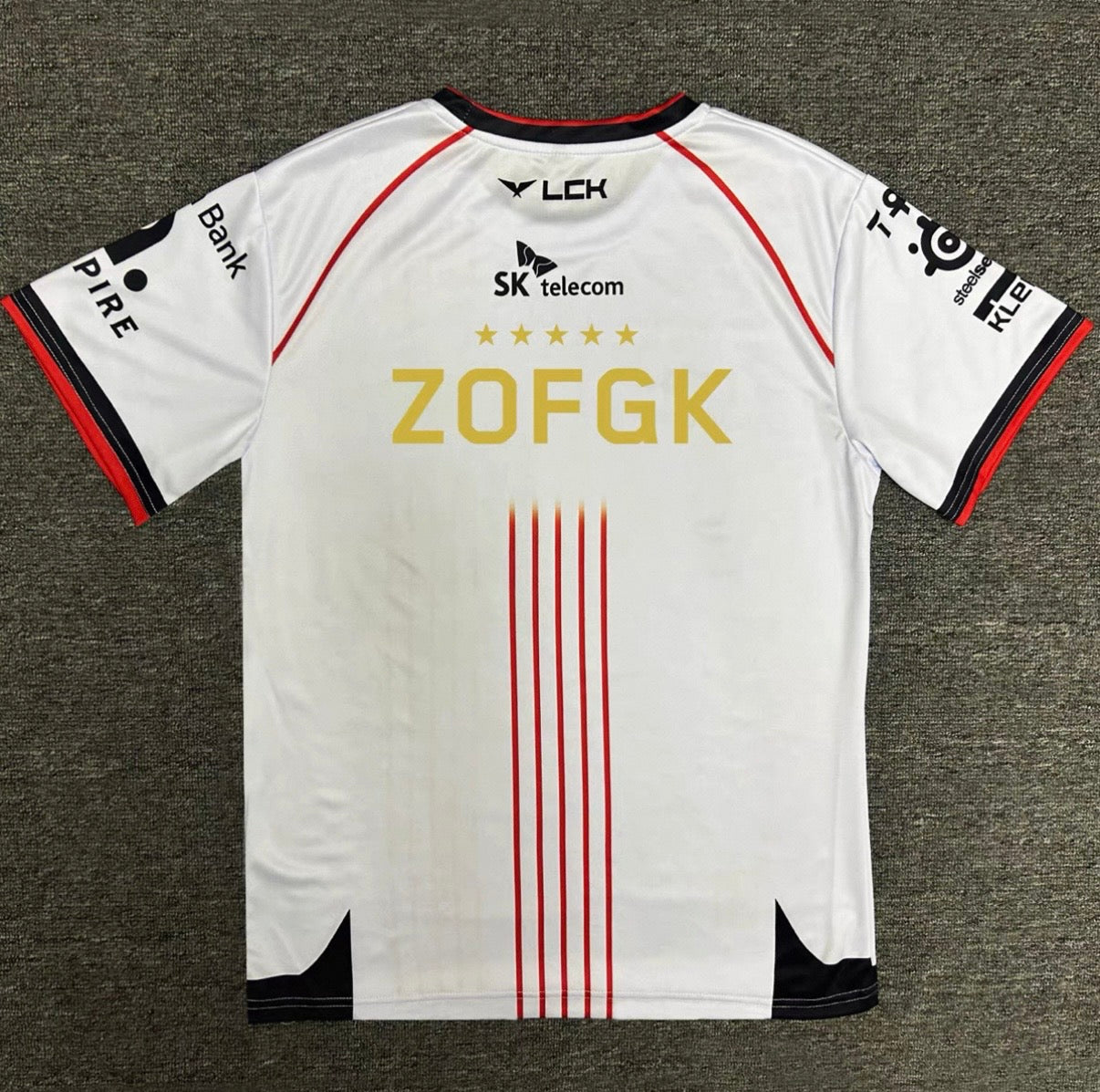 T1 2025/2024 LCK Spring Split Team T-shirt (Same style as faker)- White