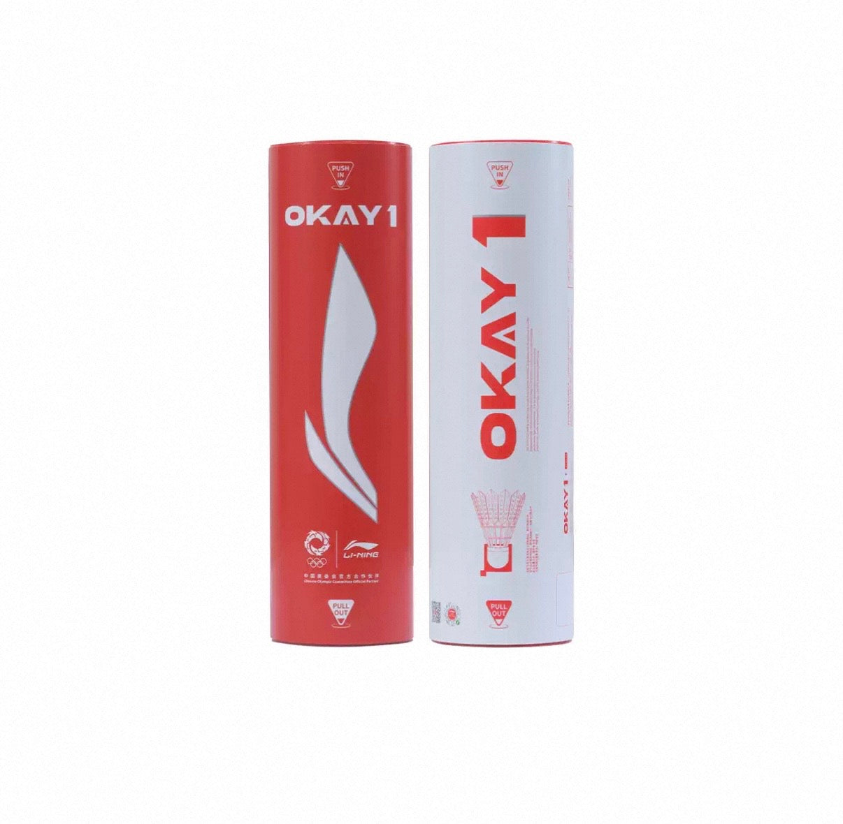 Li-Ning OKAY 1 Synthetic Shuttlecocks (6 per tube)