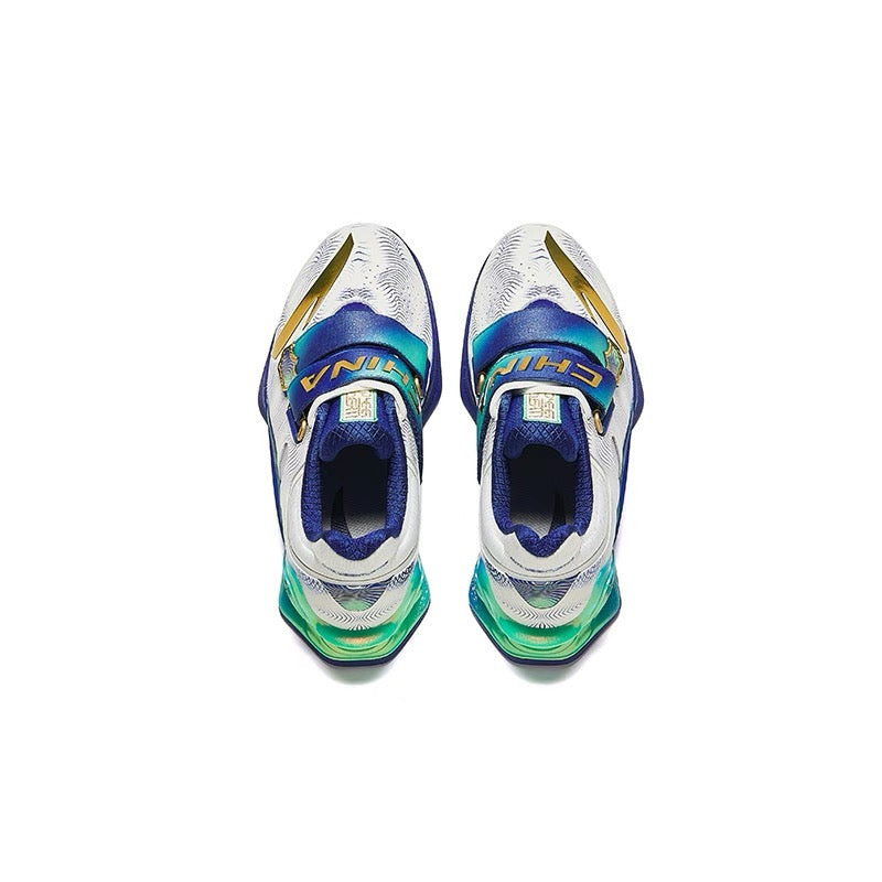 Anta | China National Team 2024 Weightlifting Training Squat Shoes - Blue/White