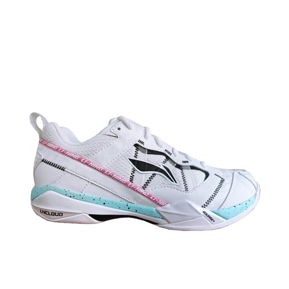 (Shi Yu Qi)Li-Ning Invincible Ace Badminton Shoes - White/Pink/Blue