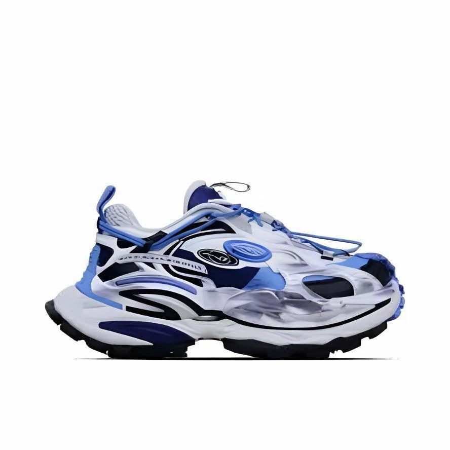 (Women)ANTA SNEAKERVERSE StrataVerse Rock Layer Low Dad Shoes - Nautical Blue/Pure White