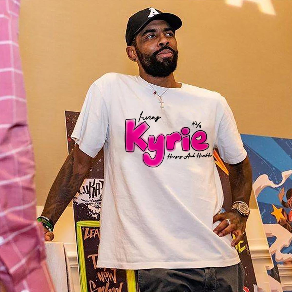 Kyrie Irving Graffiti Print T-Shirt
