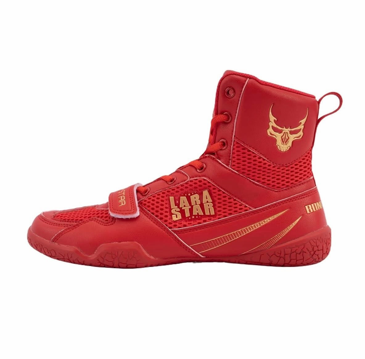 Lara Star Professional Boxing Training Shoes - Red
