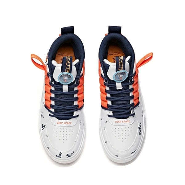 Snoopy x Anta Anti-slip Skateboard Shoes - White/Blue