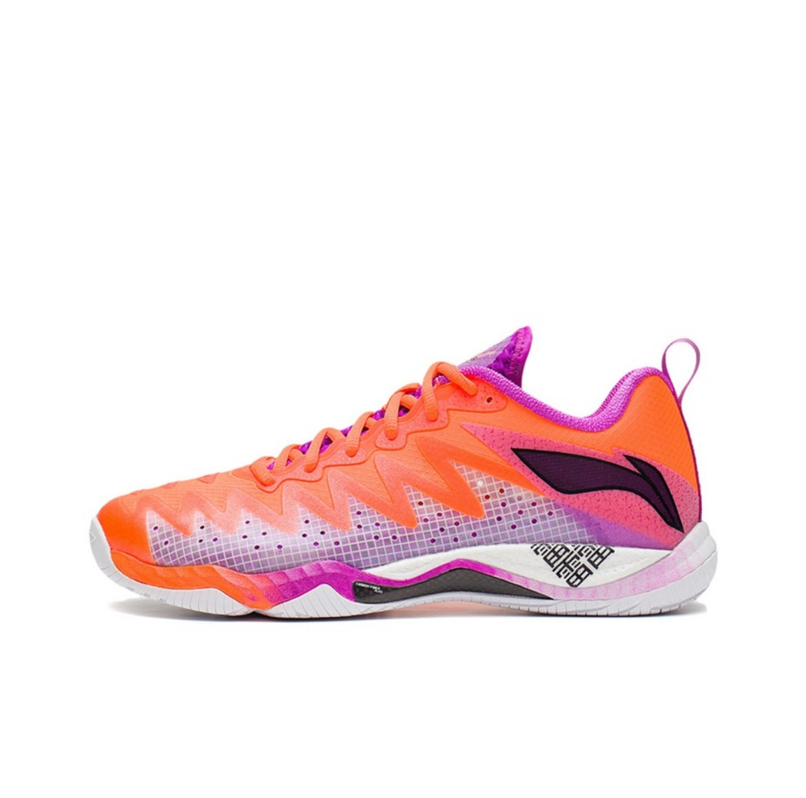 Li Ning Gyrfalcon V Competition Badminton Shoes Orange/Purple