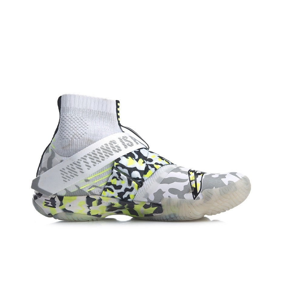 Li-Ning Ranger 4 High Professional Badminton Shoes - White/Green