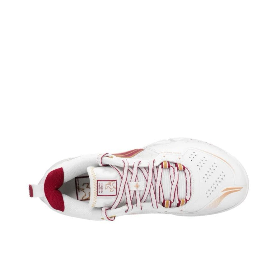 Year of the Horse | Li-Ning Saga 3 Pro Badminton Shoes - White/Red