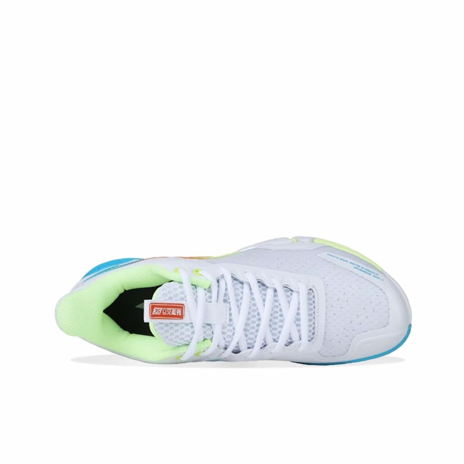 Li-Ning Saga SE Badminton Shoes - White/Blue