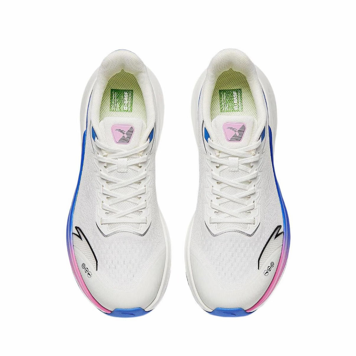 【Yibo Wang】 Anta Stinger 6 Fabric PP Film Running Shoes - White/Blue/Pink