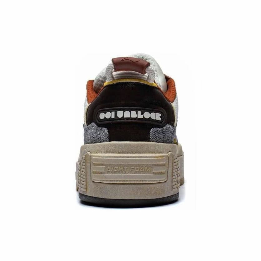 Li-Ning 001 UNBLOCK Low Casual Sneakers - Grayish Brown
