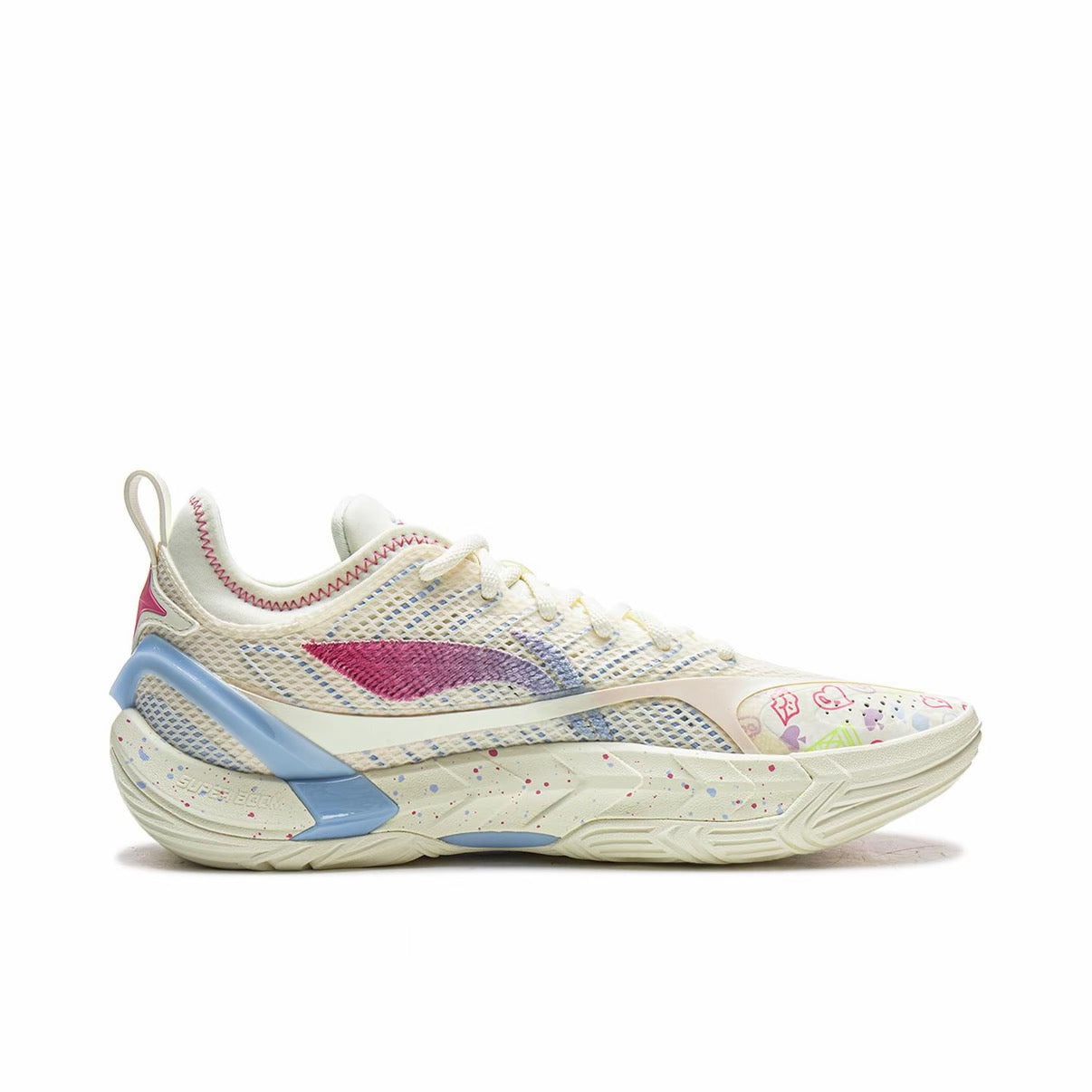 Li-Ning Badfive Guerrilla 2 Super - Off-white/Windmill Blue