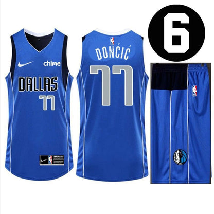 Mavericks No. 77 Doncic Basketball Jersey