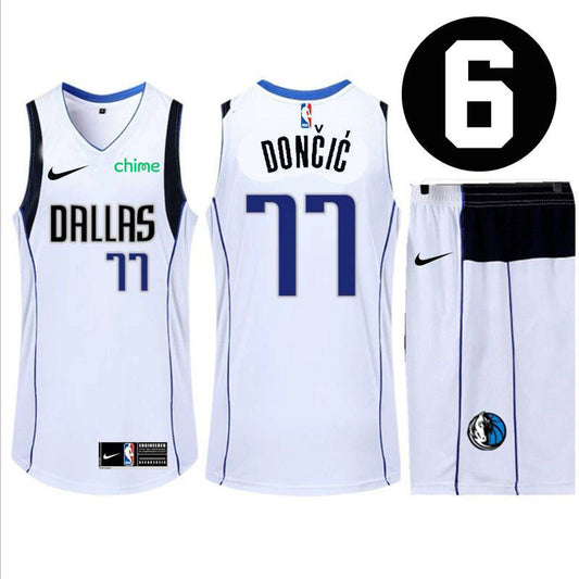 Mavericks No. 77 Doncic Basketball Jersey