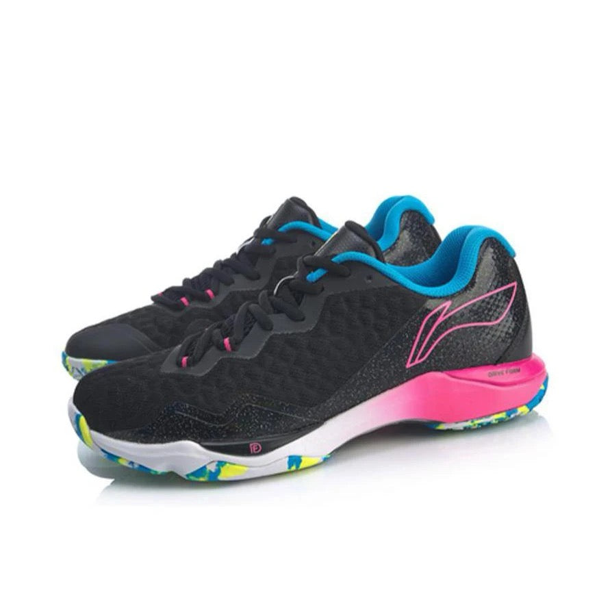 （Women）Li-Ning Dagger 2 SE Badminton Shoes - Black/Pink