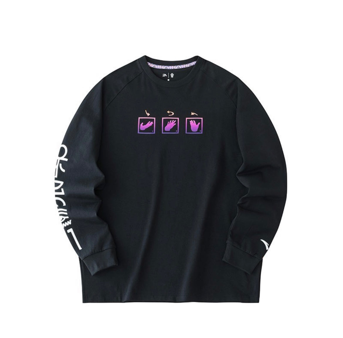 Kyrie Irving x Anta KAI 1 Tour Crewneck Pullover Sweatshirt - Black/White