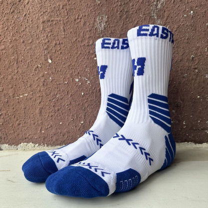 UZPO Towel Bottom High-Top Sports Basketball Socks