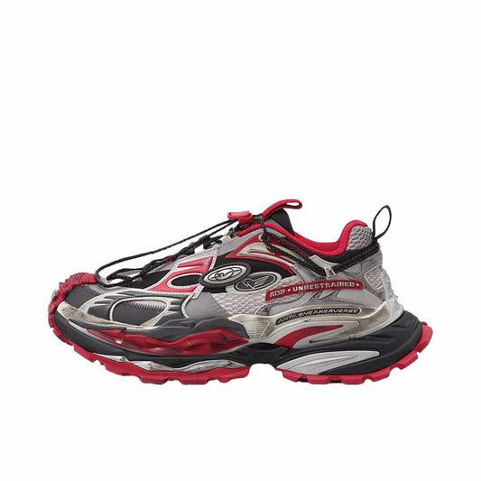 ANTA SNEAKERVERSE StrataVerse Rock Layer Low Dad Shoes - Red/Gray