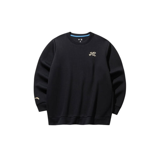 Anta Kai Tour Crewneck Pullover Sweatshirt - Black