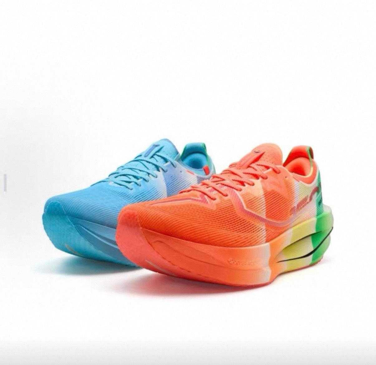 Xtep 160X 7.0 Pro Marathon Running Shoes - Mandarin Duck/Blue Orange