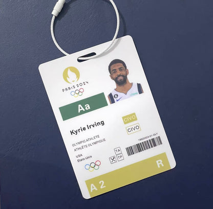American Dream Team Paris Basketball Player ID/Backpack Pendant