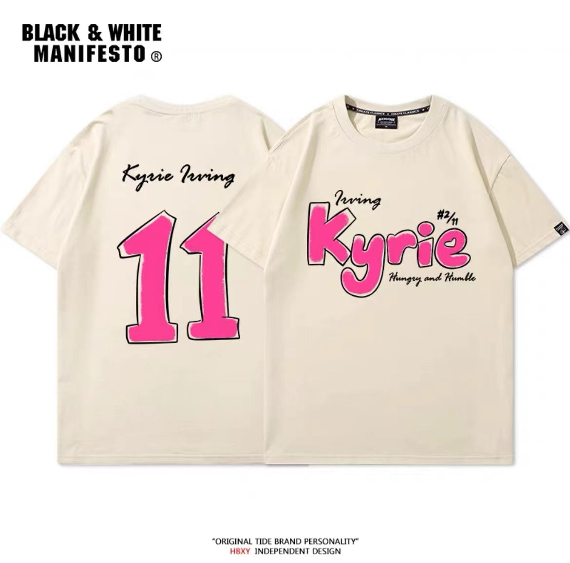 Kyrie Irving Graffiti Print T-Shirt