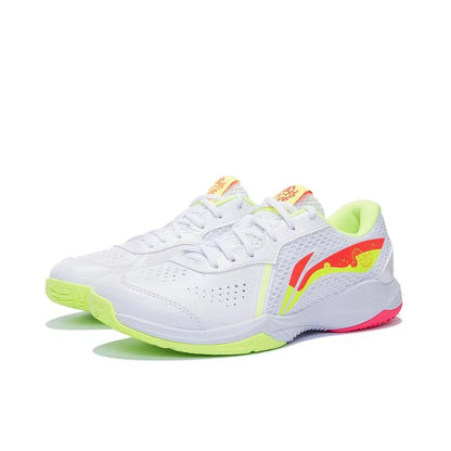 Li-Ning AXforce LT-01 Lite Badminton Shoes - White/Red/Yellow