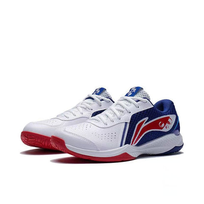 Li-Ning AXforce LT-01 Lite Badminton Shoes - White/Blue/Red