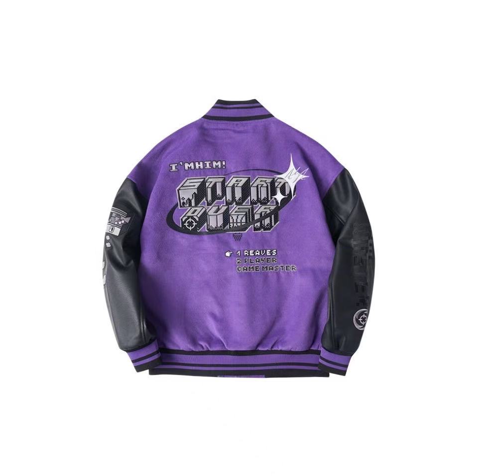 Rigorer Double Layer Bomber Jacket - Purple