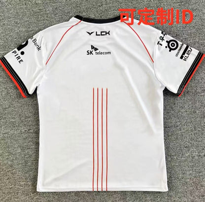 T1 2024 LCK Spring Split Team T-shirt （Same style as faker）-  White