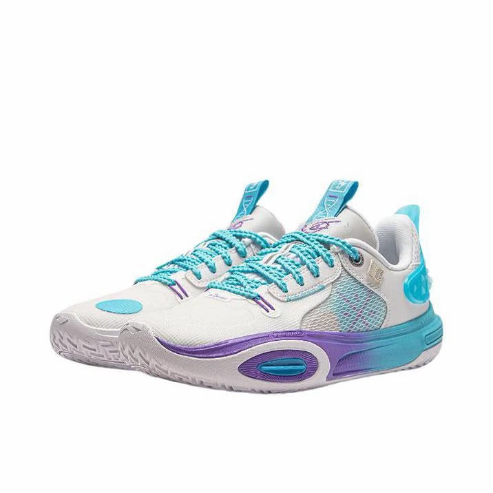 （Kids）Li-Ning Wade All City 11 - White/Blue/Purple
