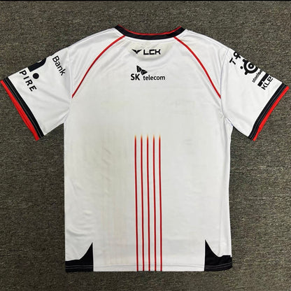 T1 2025/2024 LCK Spring Split Team T-shirt （Same style as faker）-  White