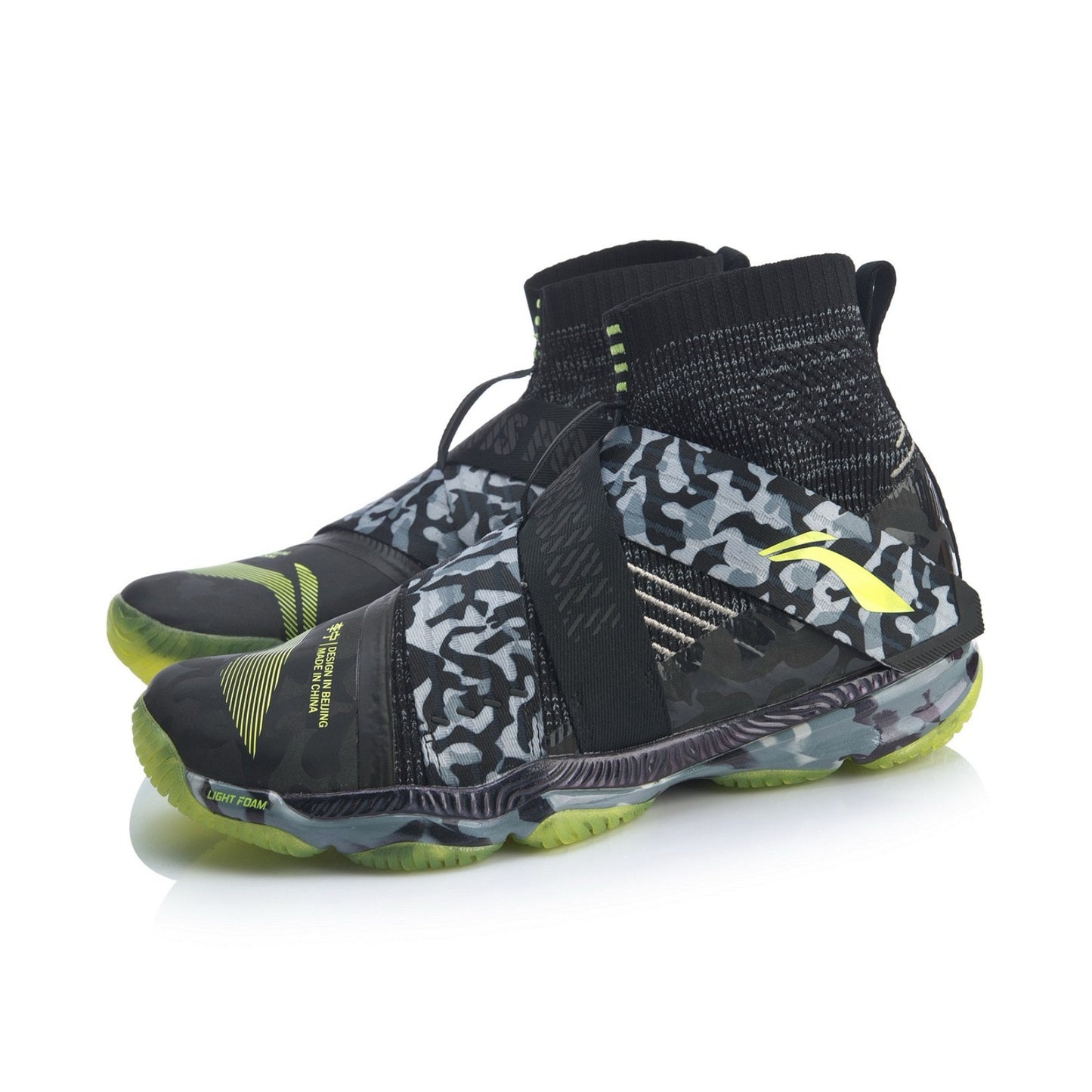 Li-Ning Ranger 4 High Professional Badminton Shoes - Black/Gray