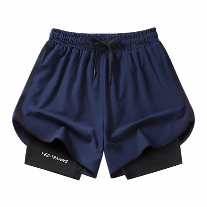 Double-layer Marathon/Running Quick-drying Shorts