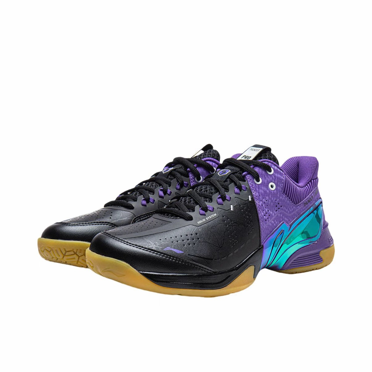 Li-Ning Thunder Pro Badminton Shoes - Purple/Black