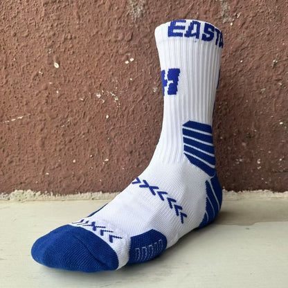 UZPO Towel Bottom High-Top Sports Basketball Socks