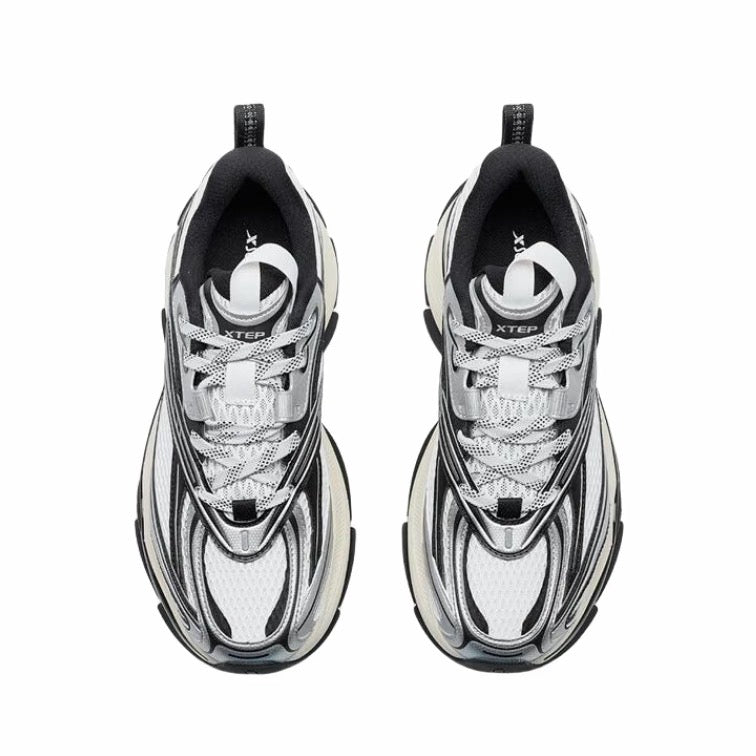 Xtep Basque 2 Sports Couple Height Increasing Shoes - Black/Gray