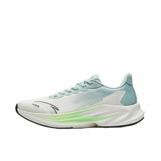 【Yibo Wang】 Anta Stinger 6 Fabric PP Film Running Shoes - White/Clear Green