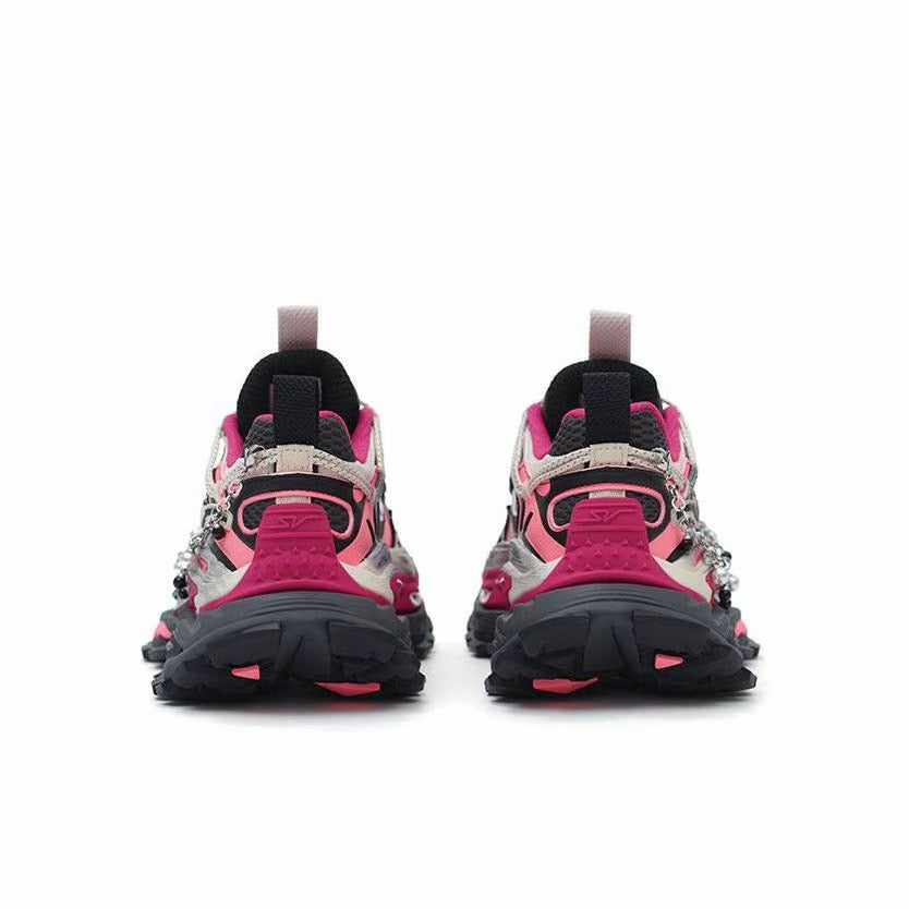 （Women）ANTA SNEAKERVERSE StrataVerse Rock Layer Low Dad Shoes - Castle Grey/Caviar White/Fluorescent Pink