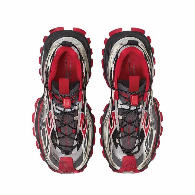 ANTA SNEAKERVERSE StrataVerse Rock Layer Low Dad Shoes - Red/Gray