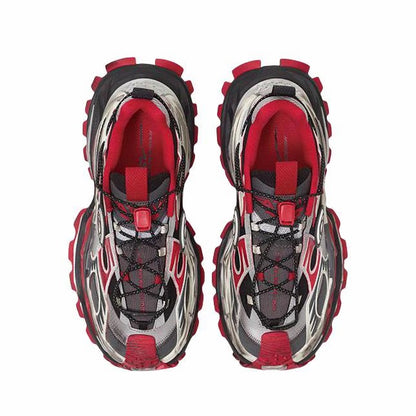 ANTA SNEAKERVERSE StrataVerse Rock Layer Low Dad Shoes - Red/Gray