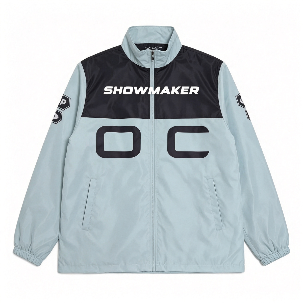 S16 World Championship DK Team Ice Blue And Black Color Block Jacket - ShowMaker