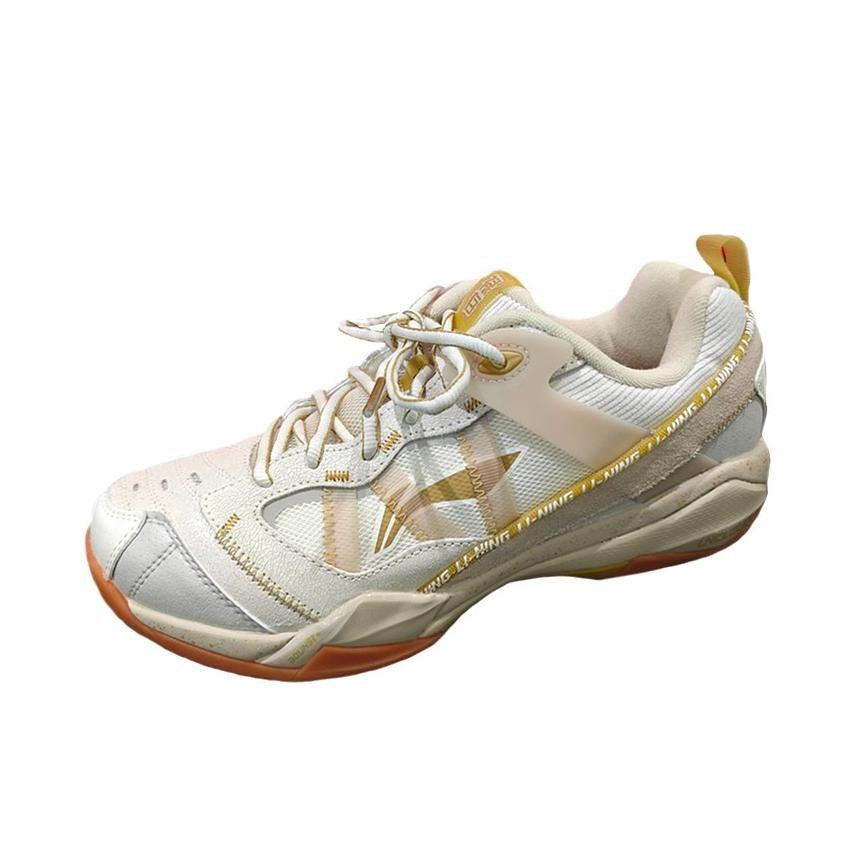 （Shi Yu Qi）Li-Ning Invincible Ace Badminton Shoes - White/Gold