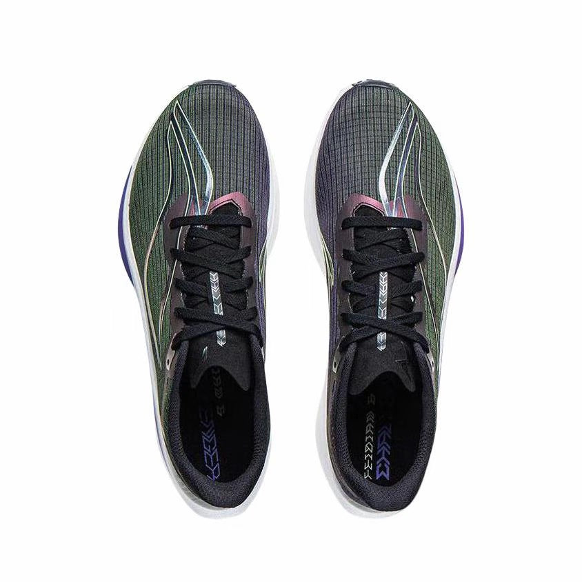 （Men & Women）Li-Ning Feidian 6 Challenger Racing Carbon Plate Running Shoes - Black/Purple