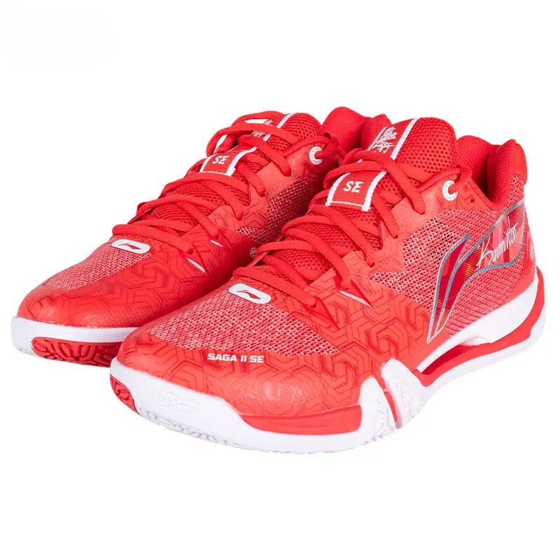 Li-Ning Saga 2SE Badminton Shoes - Red