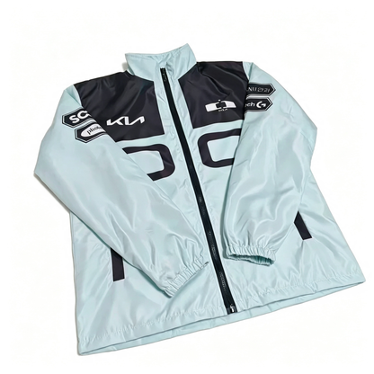 S16 World Championship DK Team Ice Blue And Black Color Block Jacket - ShowMaker