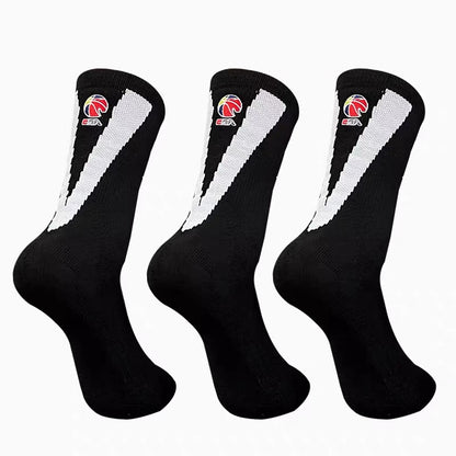 CBA Player Edition Elite PE Long Basketball Socks (Big V)