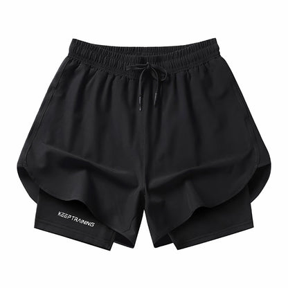 Double-layer Marathon/Running Quick-drying Shorts
