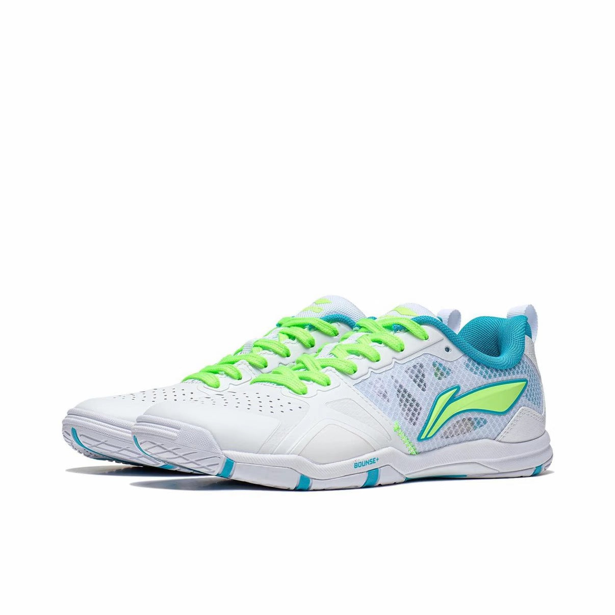 Li-Ning Eagle Eye 2.0 Pro Table Tennis Shoes - White/Cyan